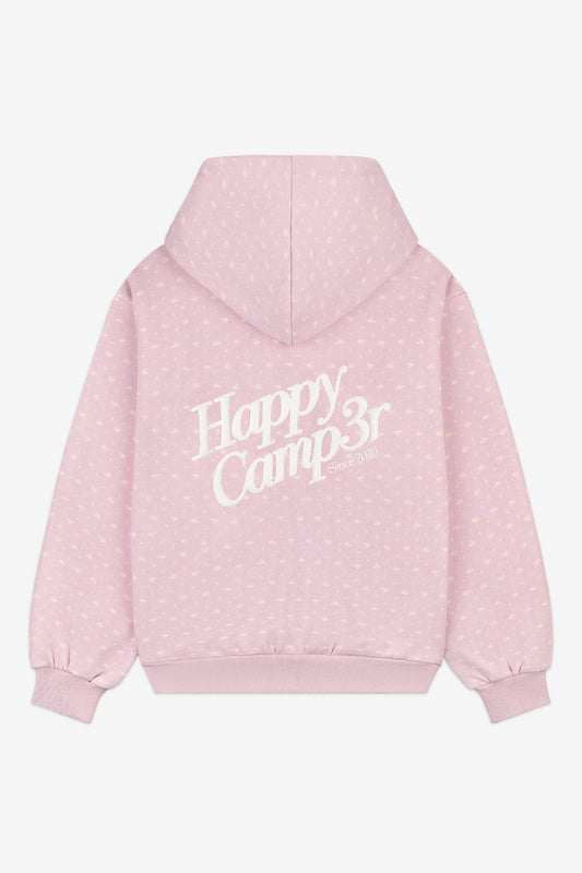 Happy Camp3r Pink Zip Hoodie