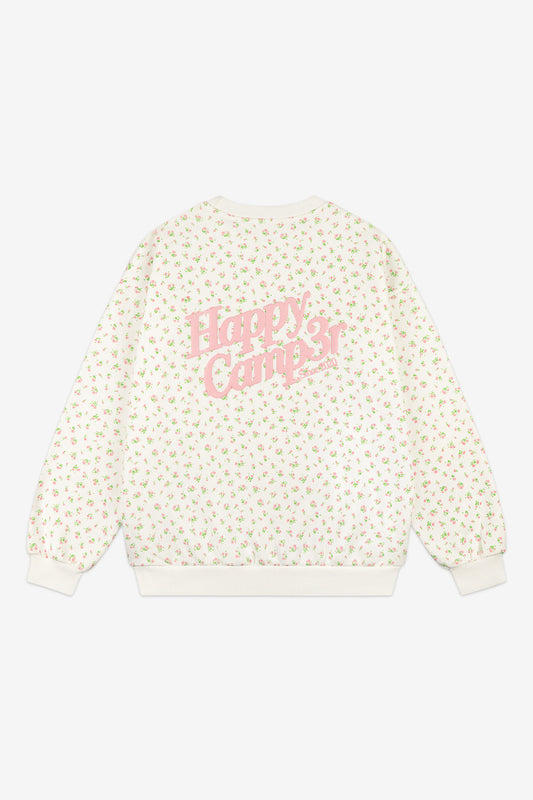 Happy Camp3r Floral Crewneck