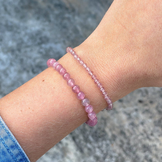 Inspiration Co. Pink Quartz Bracelet